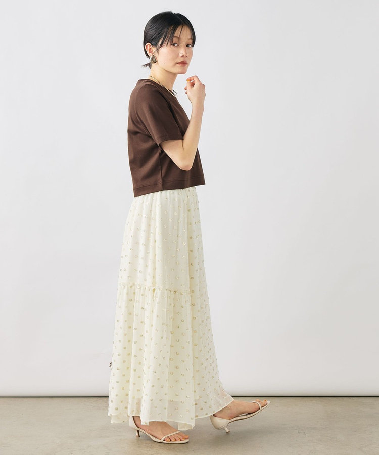 《手洗い可能》W&Wショート丈Tシャツ