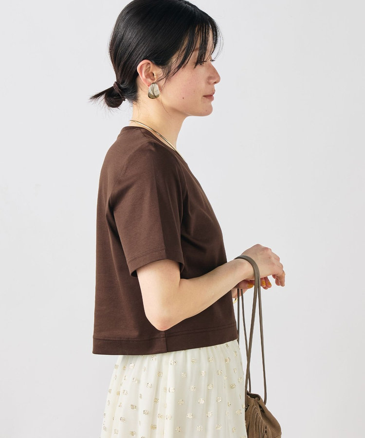 《手洗い可能》W&Wショート丈Tシャツ