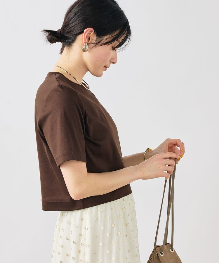 《手洗い可能》W&Wショート丈Tシャツ