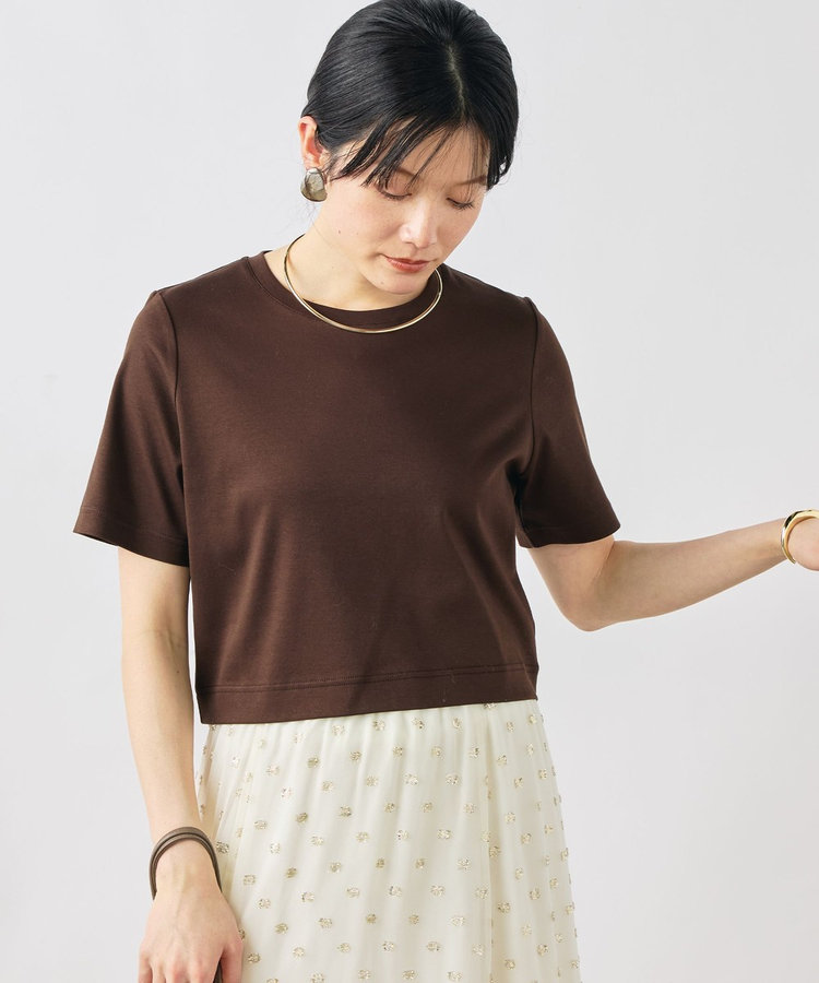 《手洗い可能》W&Wショート丈Tシャツ