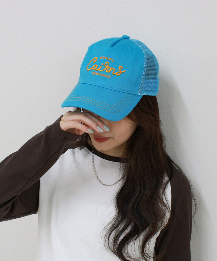 【CASSELINI/キャセリーニ】刺しゅうメッシュキャップ