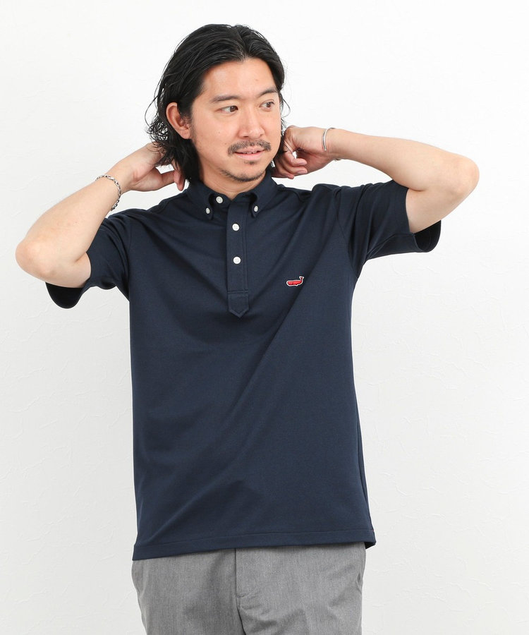 《ビジカジ対応》クジラ Polo ボタンダウンポロシャツ 26SS