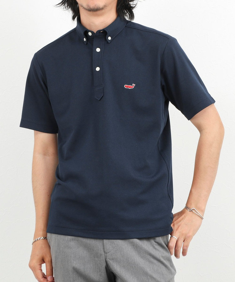 《ビジカジ対応》クジラ Polo ボタンダウンポロシャツ 26SS