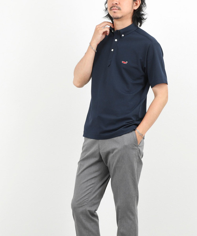 《ビジカジ対応》クジラ Polo ボタンダウンポロシャツ 26SS