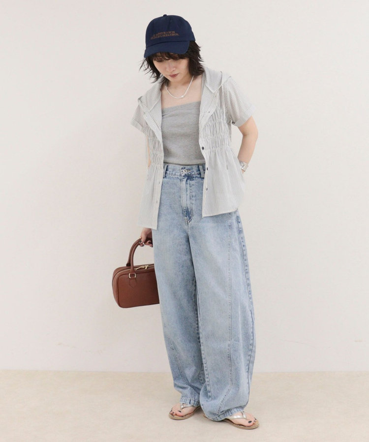 ［WEB限定 SPECIAL SALE！］シャーリングフーディシャツブラウス
