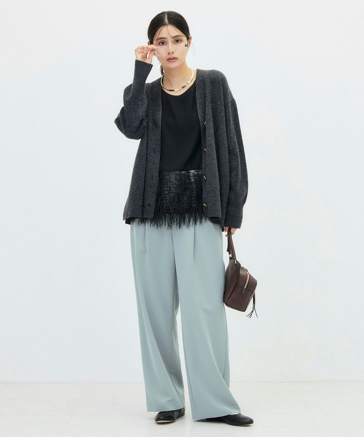 【WEB＆一部店舗限定カラーあり】MUSICゆったりVネックカーディガン