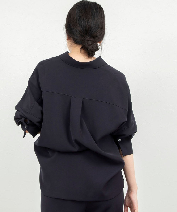 【一部WEB限定カラーアイテム】《セットアップ対応》ウォッシャブルツイルスキッパーシャツ