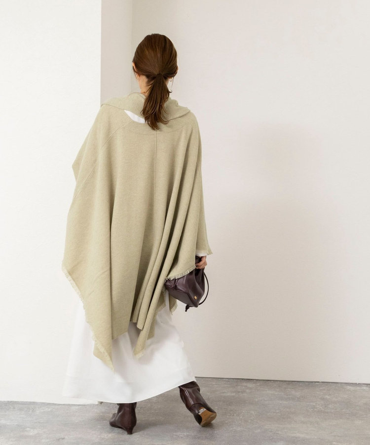 【WALANCE/ワランス】merino wool poncho stole