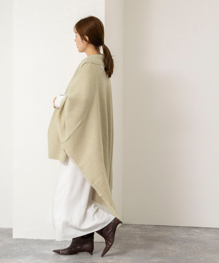 【WALANCE/ワランス】merino wool poncho stole