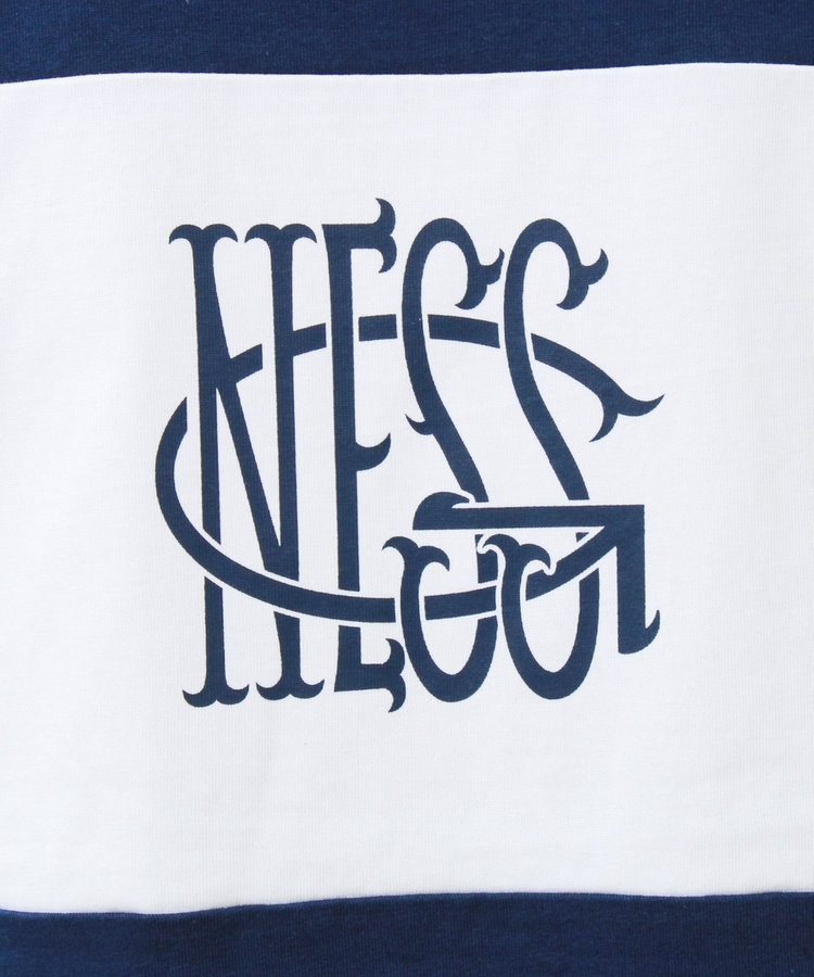 【バックプリントが映える】切り替え GOODNESS オーバーストライプ Tシャツ