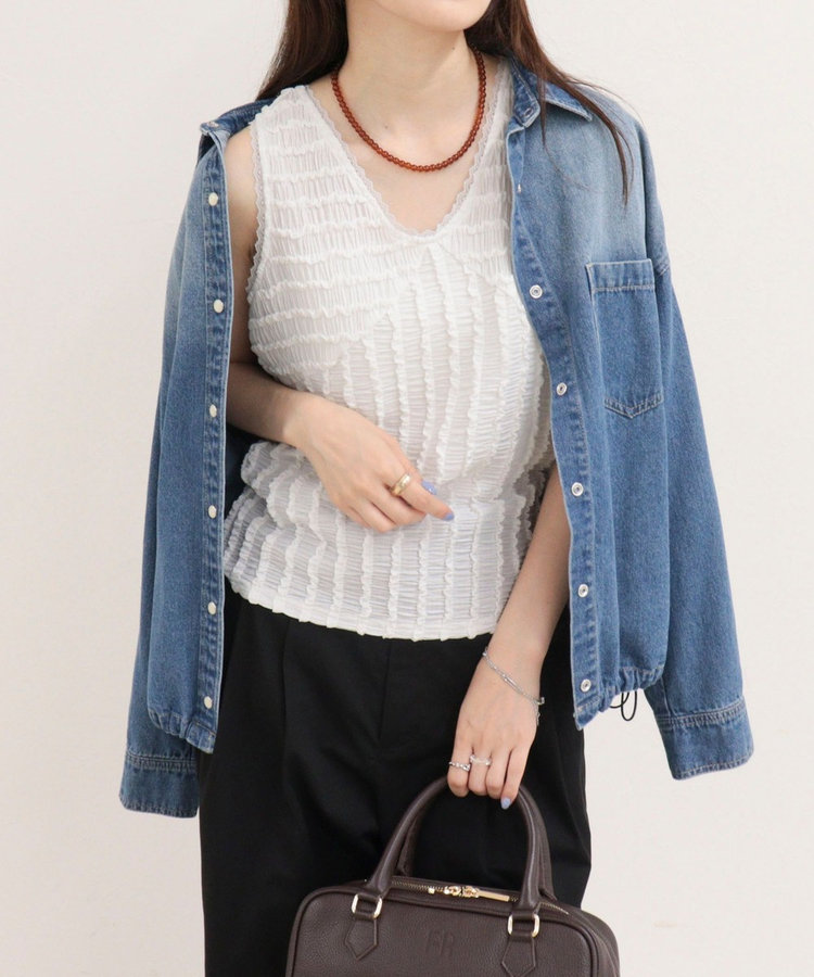 ［WEB限定 SPECIAL SALE！］カットレースタンク