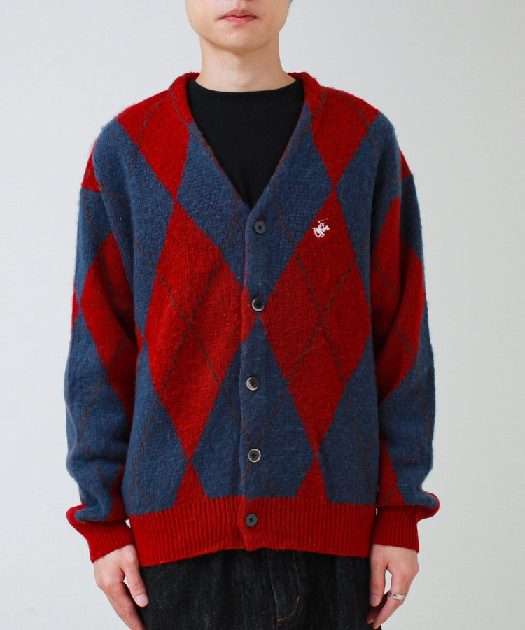 【実績品番/UNISEX】【BHPC】モヘヤタッチニットカーディガン