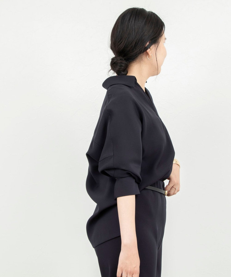 【一部WEB限定カラーアイテム】《セットアップ対応》ウォッシャブルツイルスキッパーシャツ