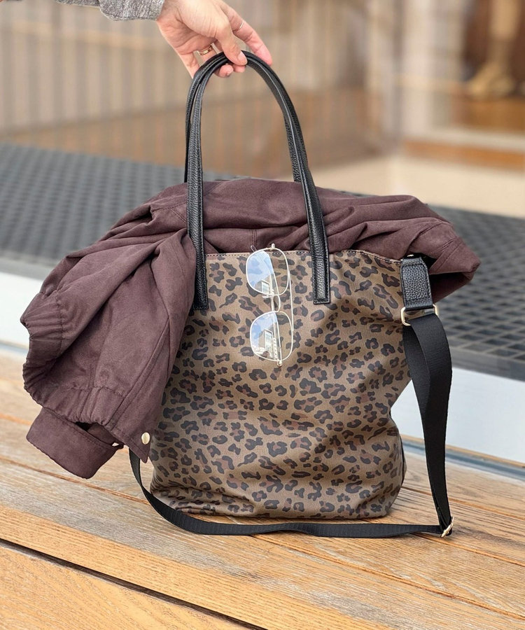 レオパード柄縦長トートバッグ（5-0131-6-12-140）｜NOLLEY'S