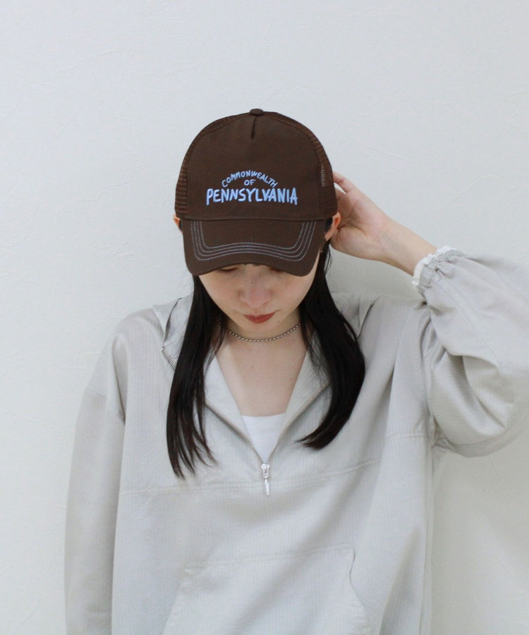 【CASSELINI/キャセリーニ】刺しゅうメッシュキャップ
