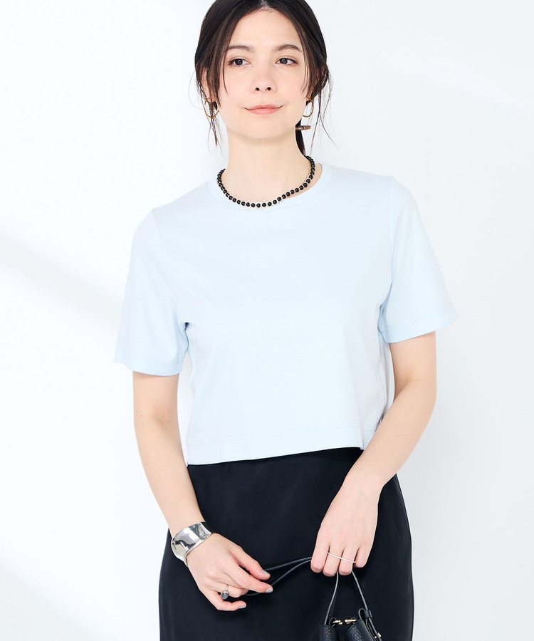 《手洗い可能》W&Wショート丈Tシャツ