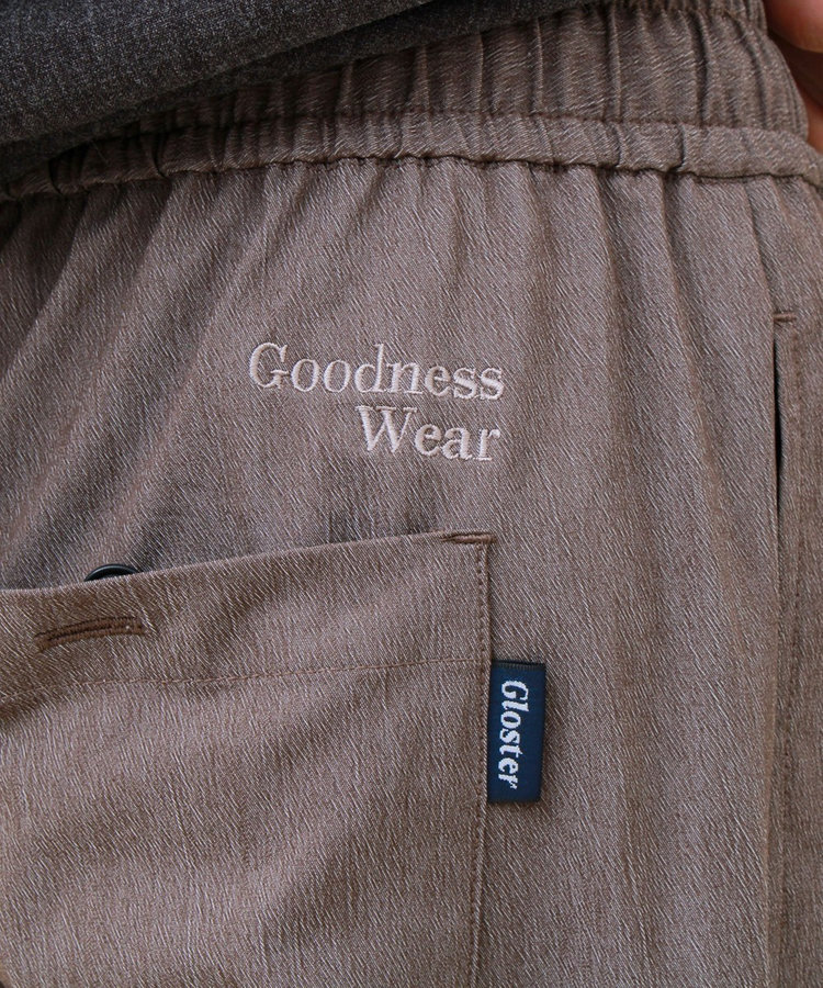 【人気シリーズ/UNISEX/5色展開】GOODNESS イージーパンツ 無地/迷彩