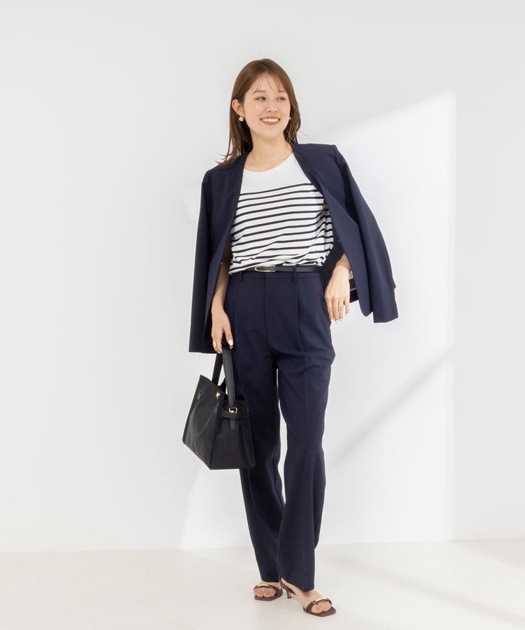 《セットアップ対応/接触冷感》【BECシリーズ】ウォッシャブルハイスペックトロセミワイドパンツ