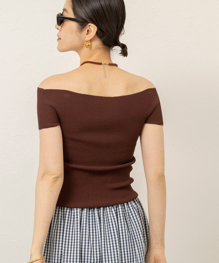 【MAQWEL/マクウェル】ウォッシャブルリブニット