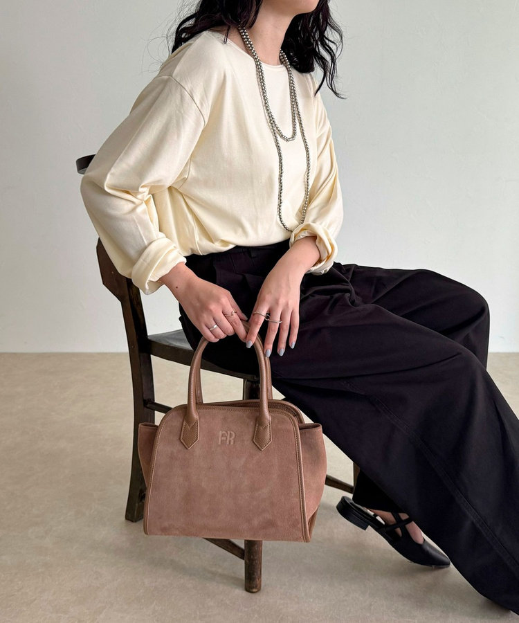 FR台形スエードバッグ（5-0121-9-32-104）｜fredy emue(フレディ