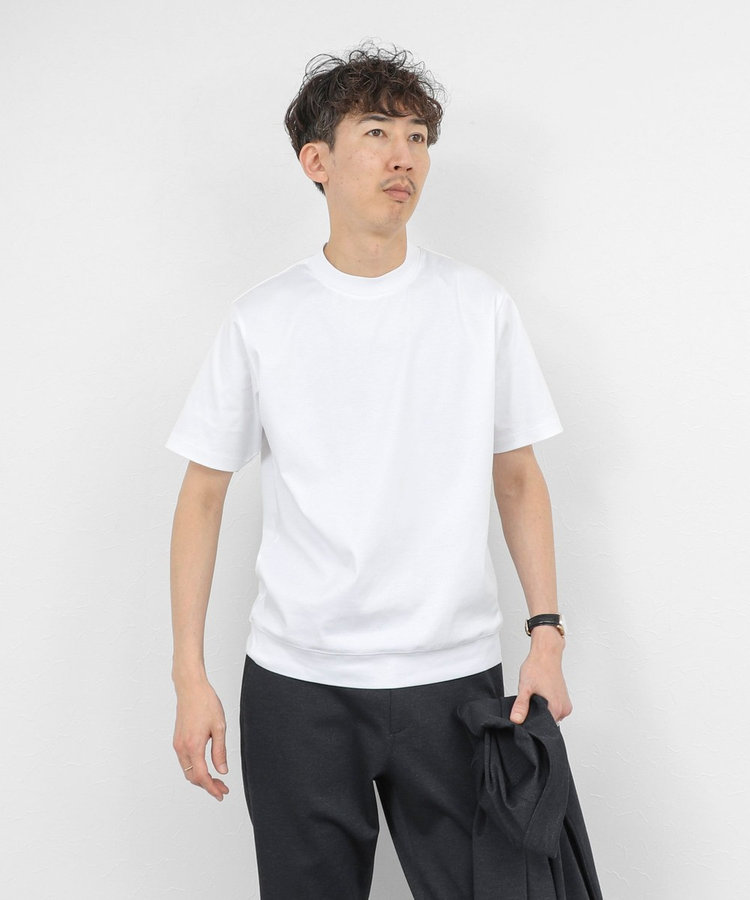 ［WEB限定 SPECIAL SALE！］《ビジカジ対応》シルケットスムース クルーネックドレスTシャツ 26SS