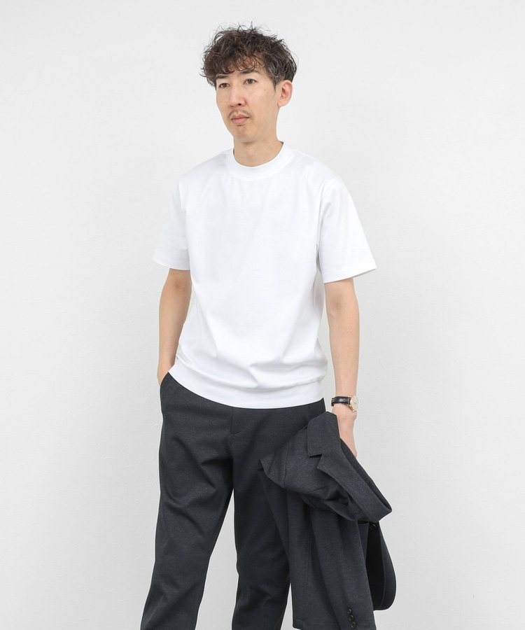 ［WEB限定 SPECIAL SALE！］《ビジカジ対応》シルケットスムース クルーネックドレスTシャツ 26SS