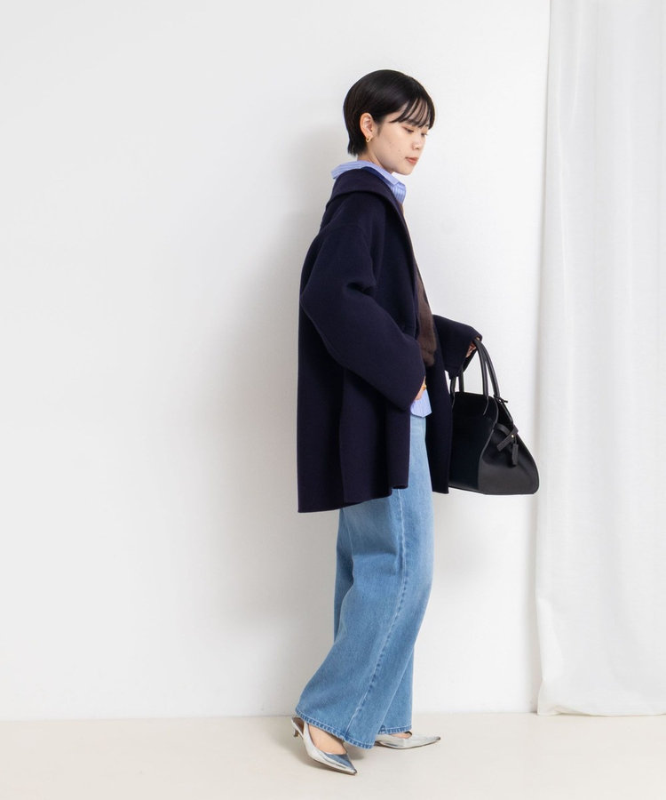 一部WEB限定色】SUPER140リバーショールコート（5-0030-6-08-001