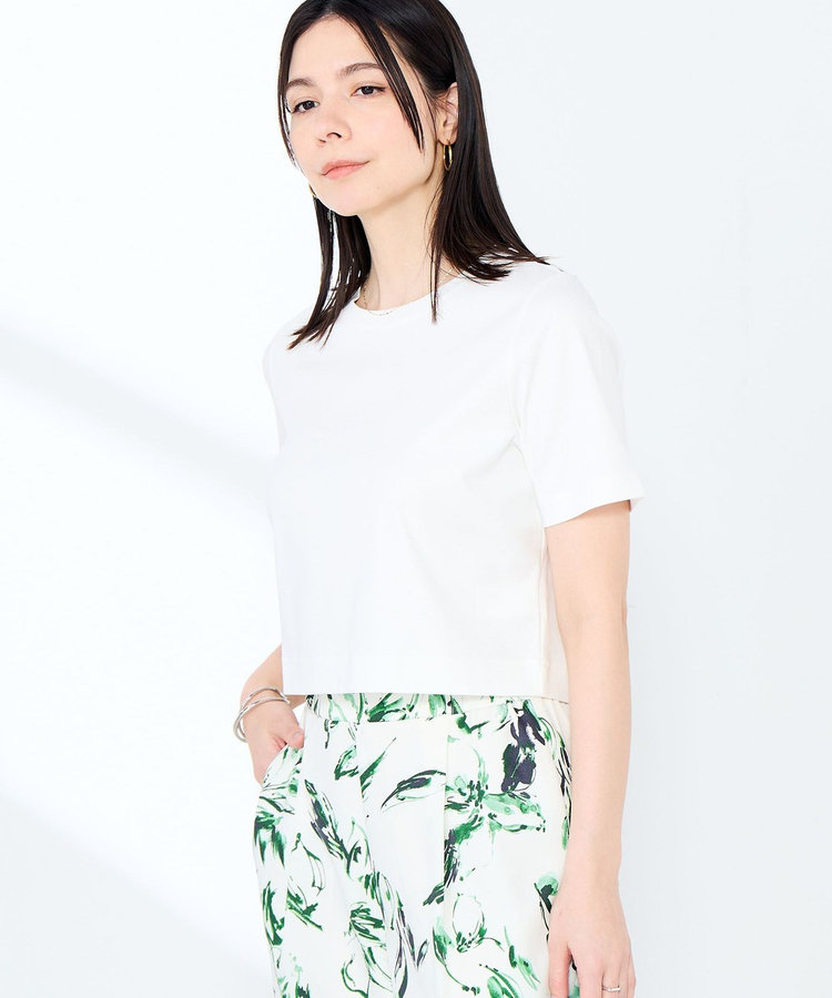 《手洗い可能》W&Wショート丈Tシャツ