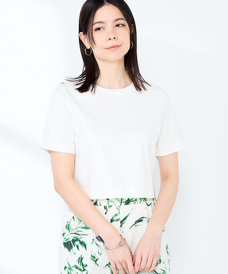 《手洗い可能》W&Wショート丈Tシャツ