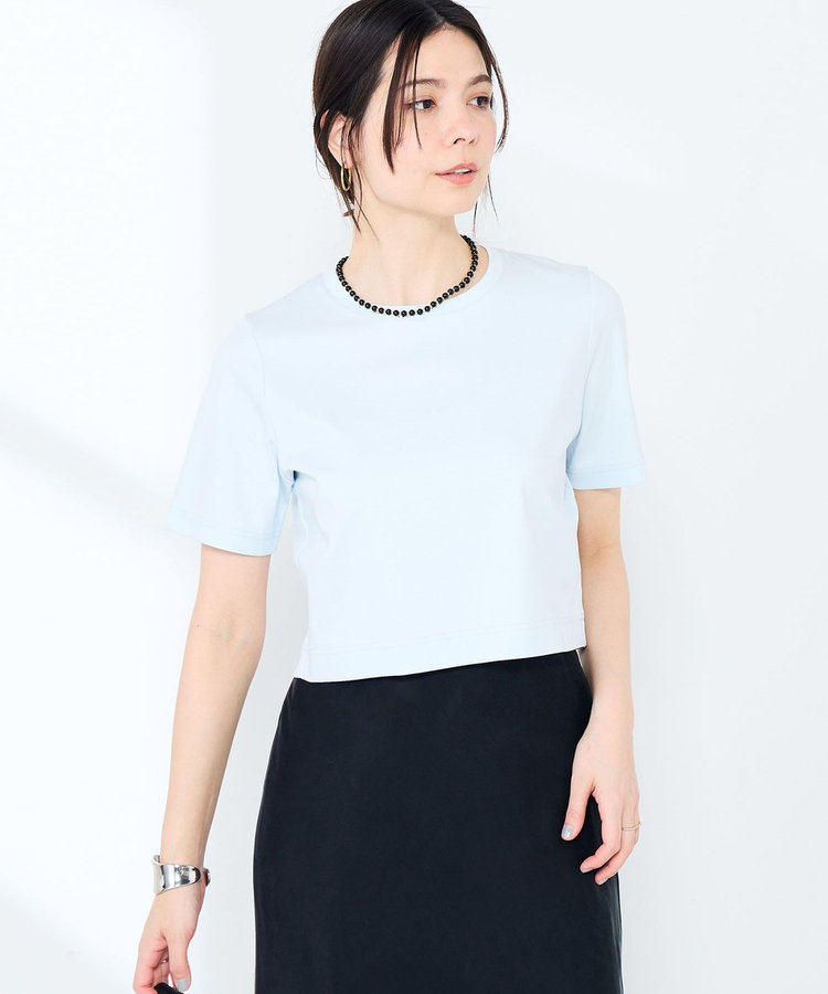 《手洗い可能》W&Wショート丈Tシャツ