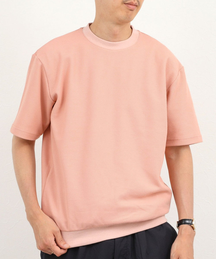 ［WEB限定 SPECIAL SALE！］《ビジカジ対応》ニット風カノコTシャツ 26SS