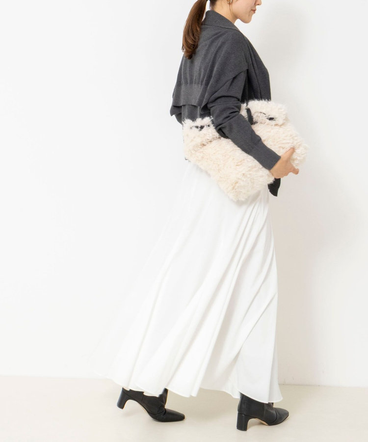 【 SHOP PRESS二見別注カラー】レイヤードピース付きVネックプルオーバー
