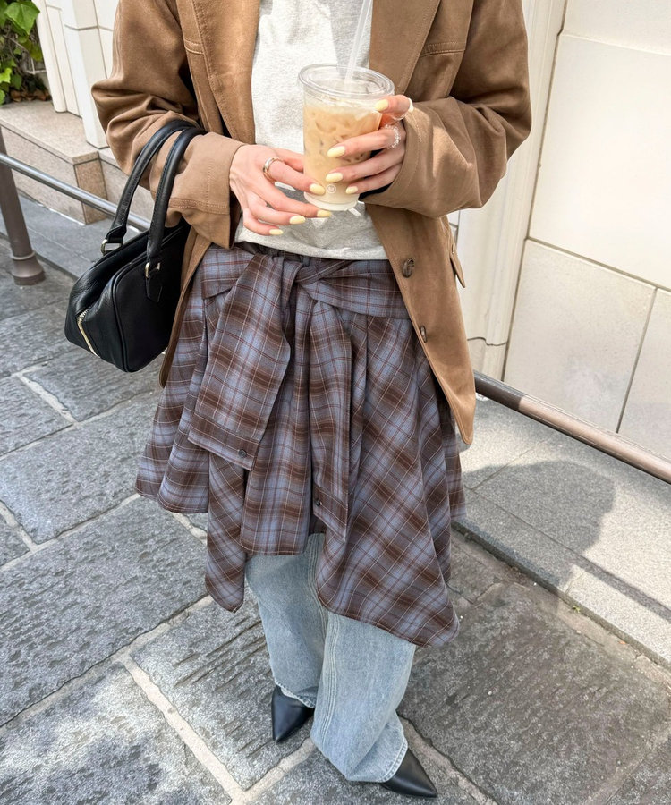 腰巻きイレヘムスカート