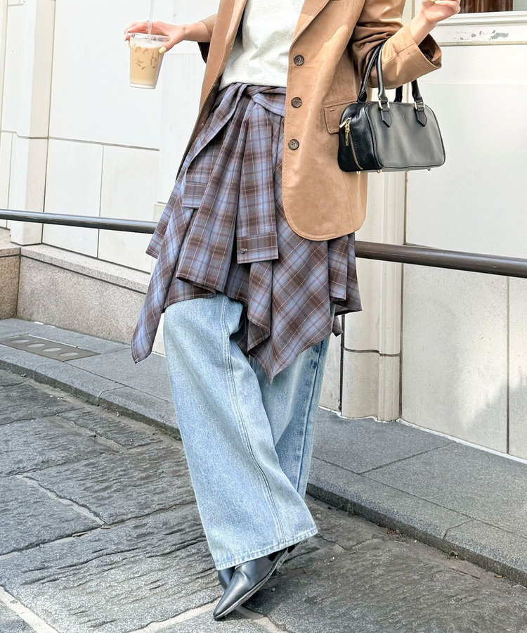 腰巻きイレヘムスカート