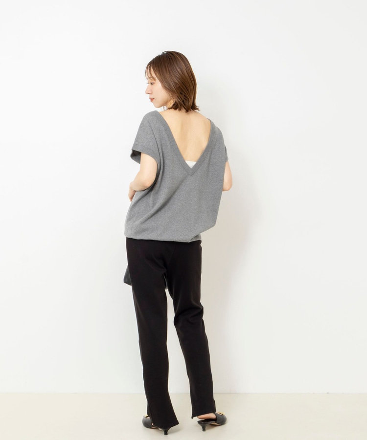 《手洗い可能》コットンストレッチ2WAYニットベスト