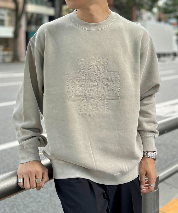 WEB限定 SPECIAL PRICE！］【PENDLETON/ペンドルトン】Pigmentdye EMB Sweat  刺しゅうスウェット（4-0634-5-53-602）｜NOLLEY'S goodman(ノーリーズ  グッドマン）｜NOLLEY'S(ノーリーズ）｜men（MEN）｜NOLLEY'S MALL（ノーリーズ モール）