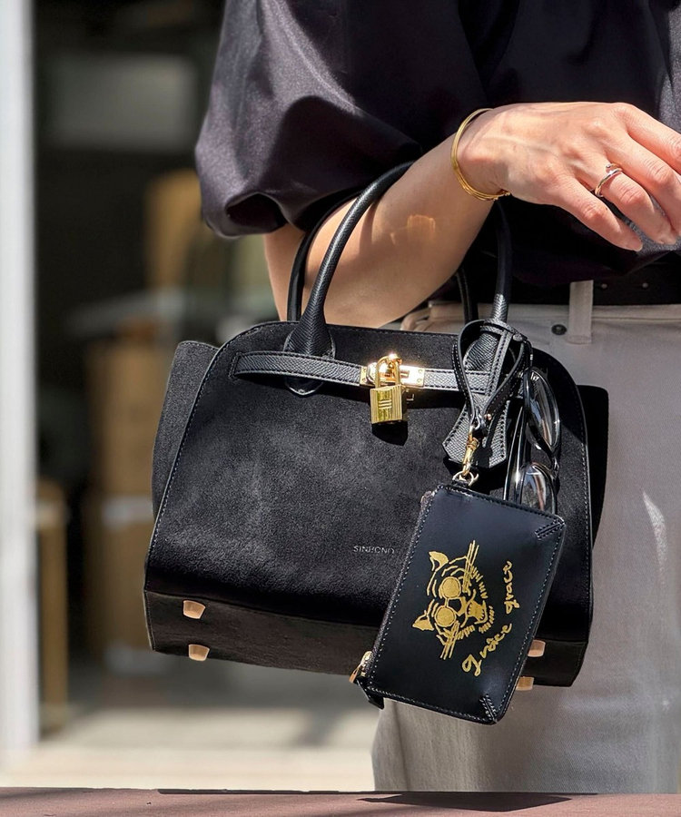 SINBONO/シンボノ】 スエードコンビトートバッグ（5-0442-4-12-101