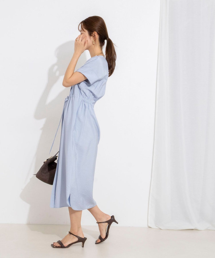 ［WEB限定 TIME SALE！］ウォッシャブル前タックワンピース