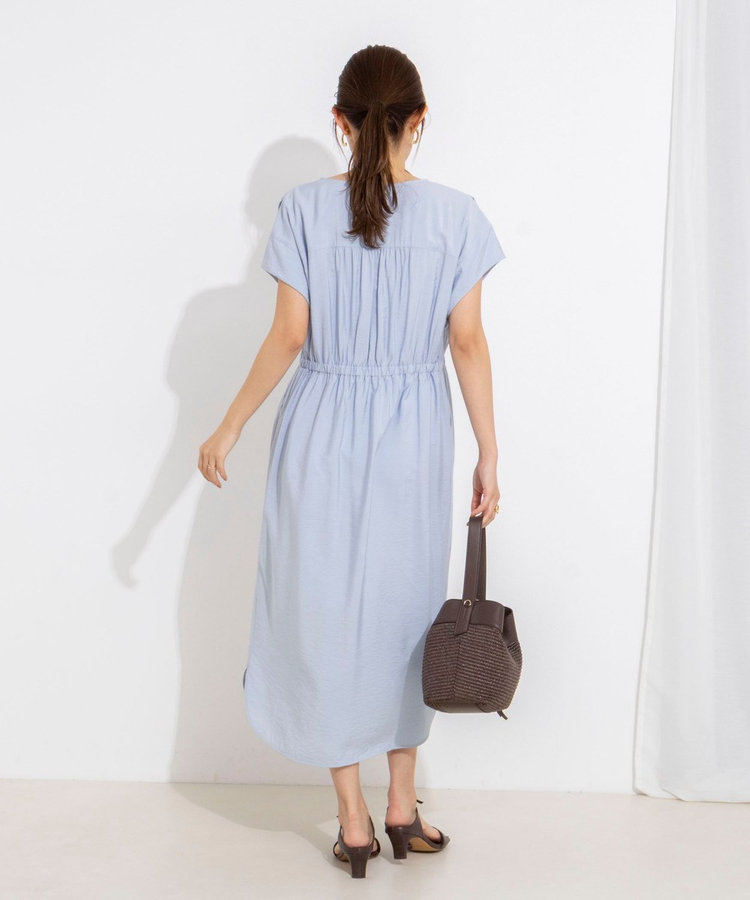 ［WEB限定 TIME SALE！］ウォッシャブル前タックワンピース