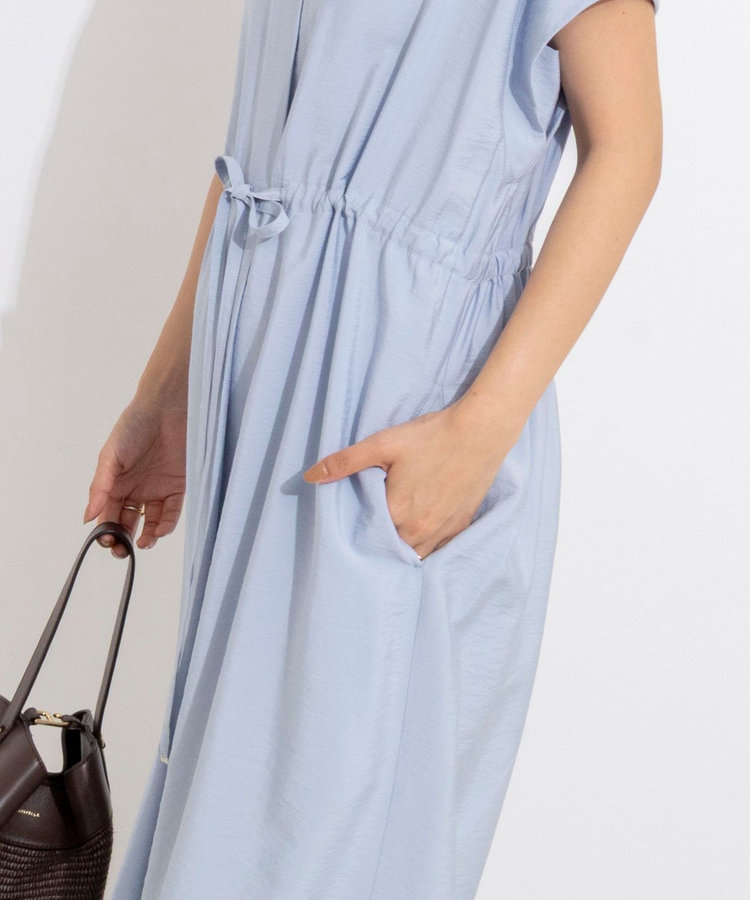 ［WEB限定 TIME SALE！］ウォッシャブル前タックワンピース