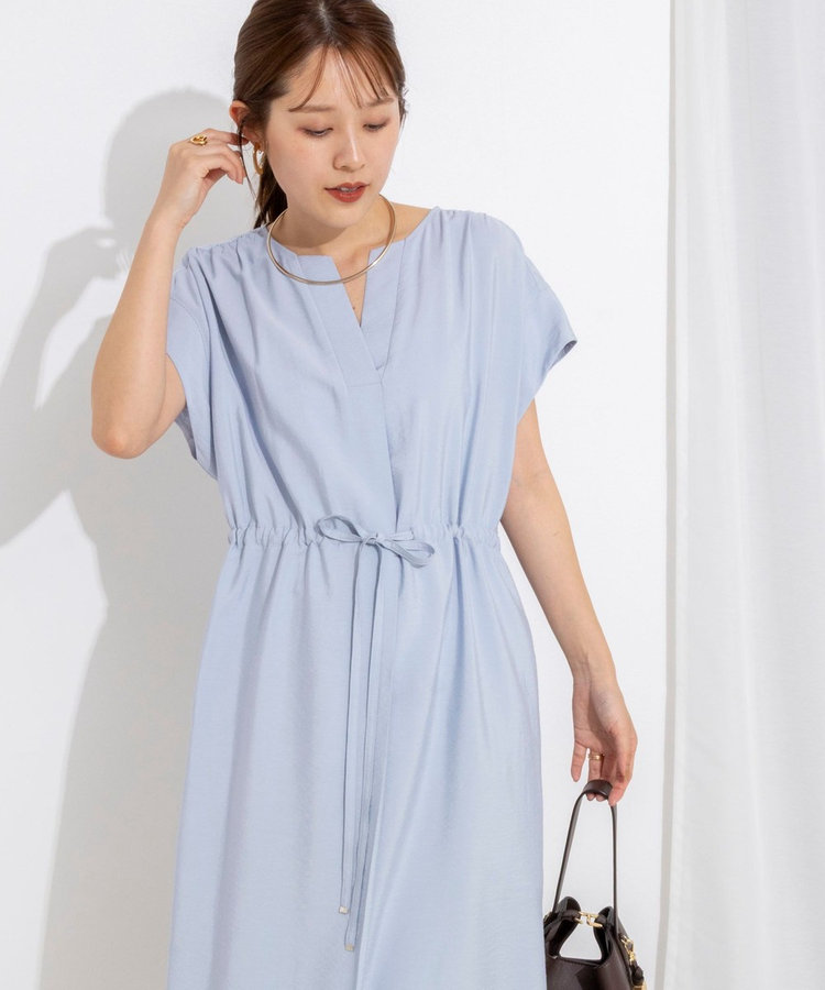 ［WEB限定 TIME SALE！］ウォッシャブル前タックワンピース