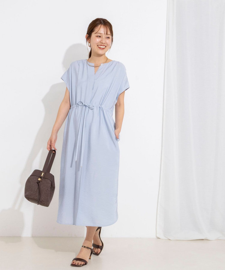 ［WEB限定 TIME SALE！］ウォッシャブル前タックワンピース