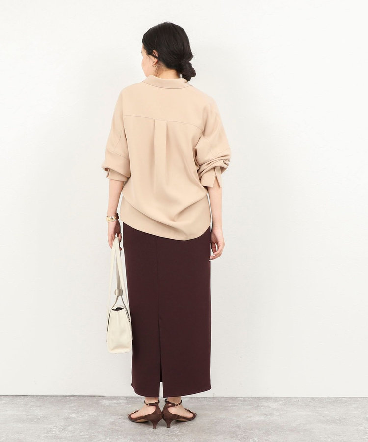 【一部WEB限定カラーアイテム】《セットアップ対応》ウォッシャブルツイルスキッパーシャツ