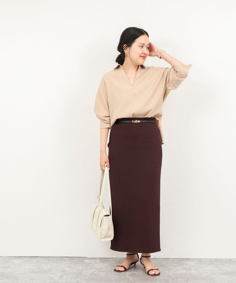 【一部WEB限定カラーアイテム】《セットアップ対応》ウォッシャブルツイルスキッパーシャツ
