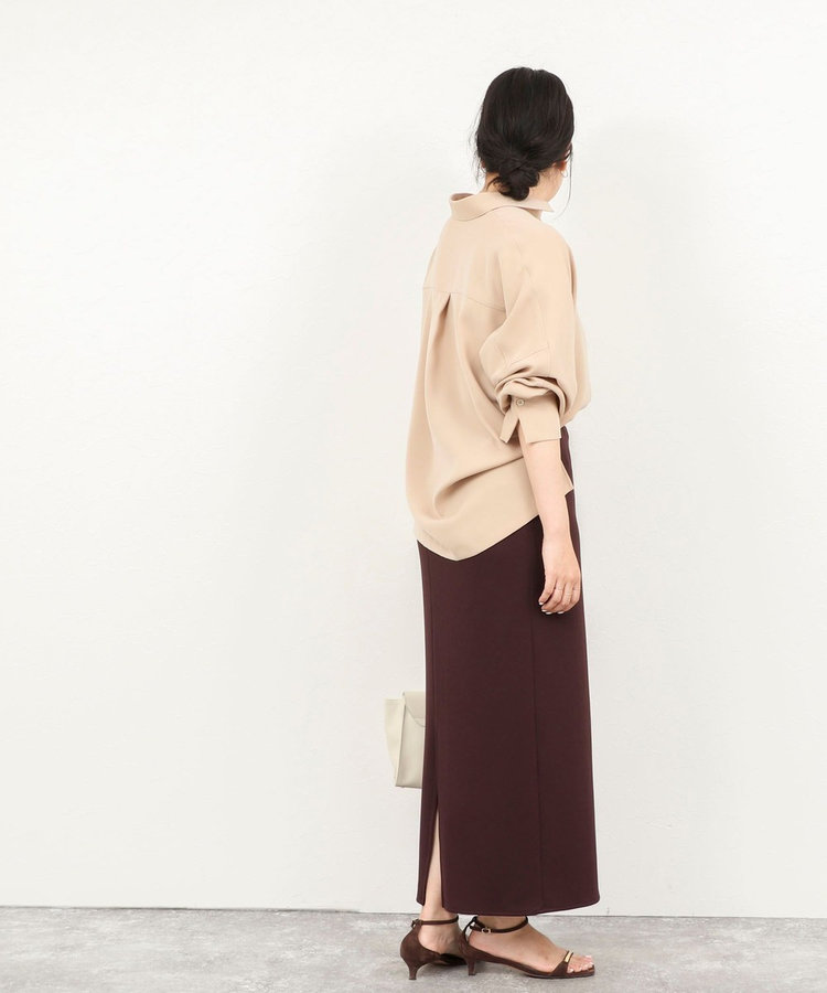 【一部WEB限定カラーアイテム】《セットアップ対応》ウォッシャブルツイルスキッパーシャツ