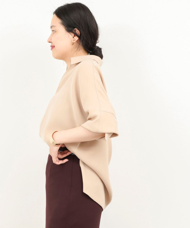 【一部WEB限定カラーアイテム】《セットアップ対応》ウォッシャブルツイルスキッパーシャツ