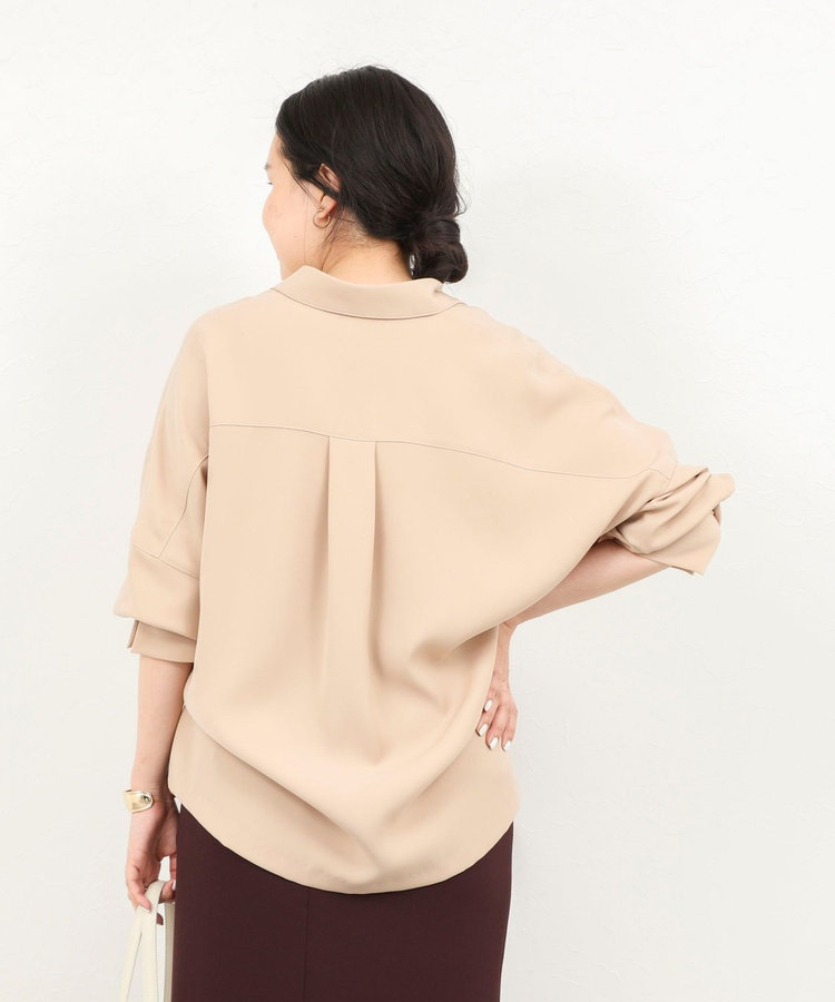 【一部WEB限定カラーアイテム】《セットアップ対応》ウォッシャブルツイルスキッパーシャツ