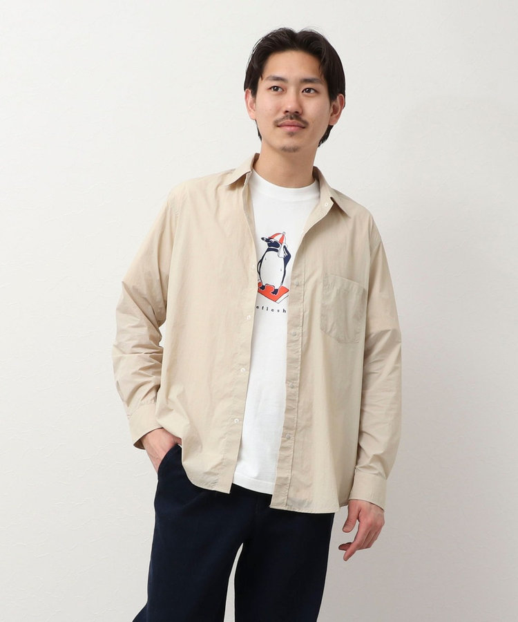 ナイロンリップ レギュラーカラーシャツ