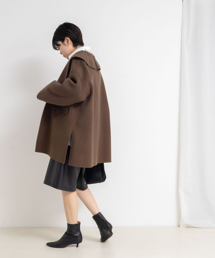 一部WEB限定色】SUPER140リバーショールコート（5-0030-6-08-001