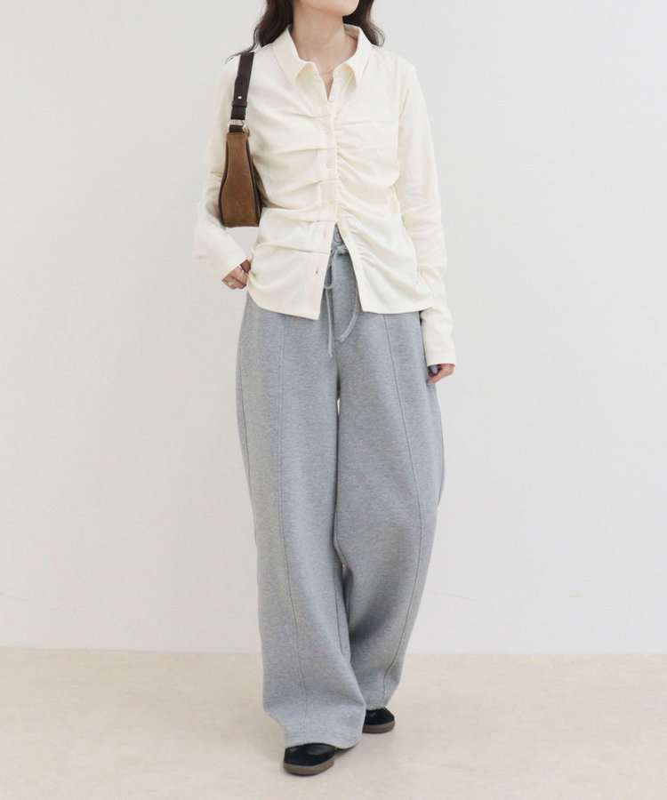 ［FREDY＆GLOSTER限定 TIME SALE！］フロントタックシャツカーディガン